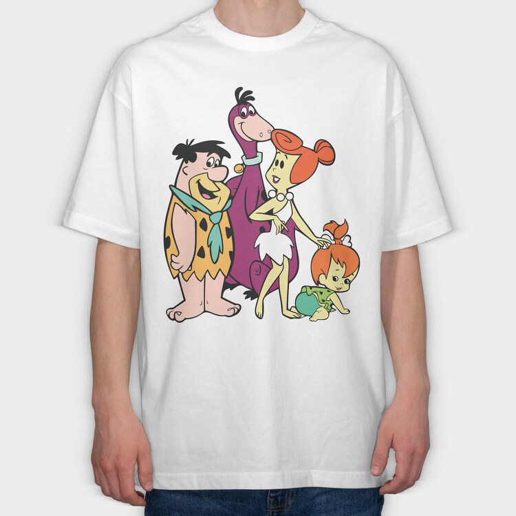 The Flintstones 16, Tricou Oversize Barbati (Unisex)