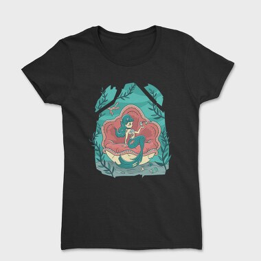 Creepy Halloween Mermaid Cute, Tricou Femei