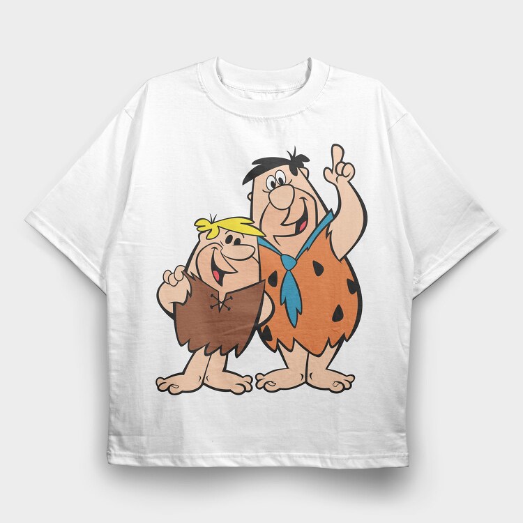 The Flintstones 25, Tricou Oversize Barbati (Unisex)