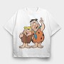 The Flintstones 25, Tricou Oversize Barbati (Unisex)