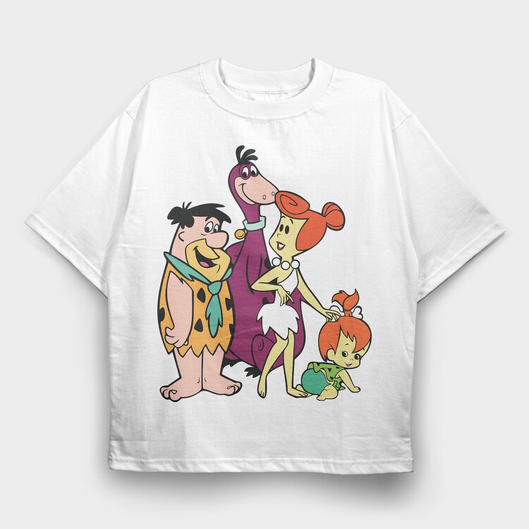 The Flintstones 16, Tricou Oversize Barbati (Unisex)