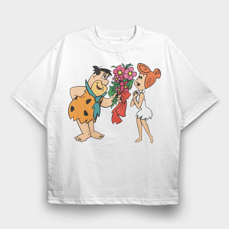 The Flintstones 14, Tricou Oversize Barbati (Unisex)