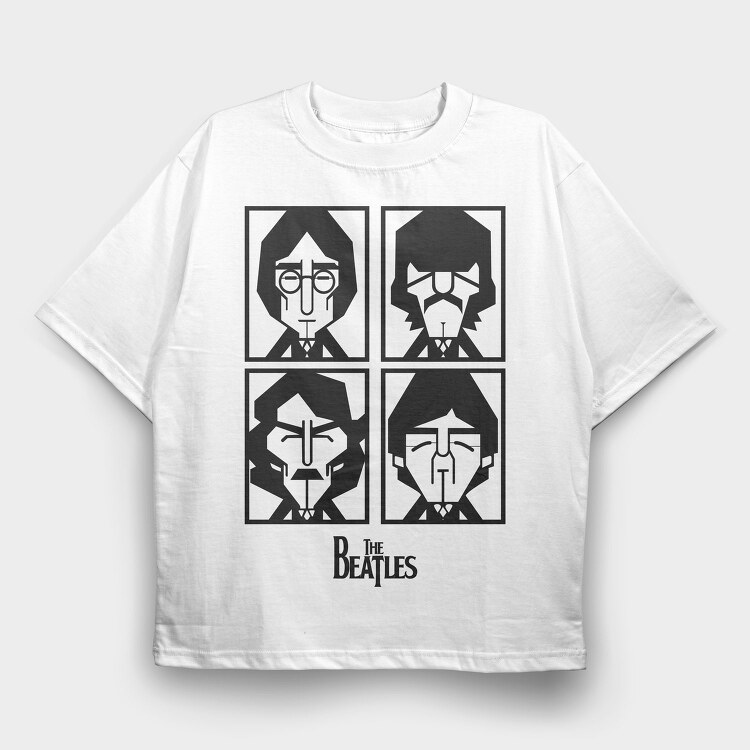 The Beatles 8, Tricou Oversize Barbati (Unisex)