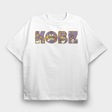 KOBE Name Art, Tricou Oversize Barbati (Unisex)