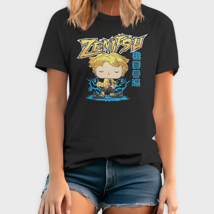 Funko Anime Demon Slayer Zenitsu, Tricou Barbati (Unisex)