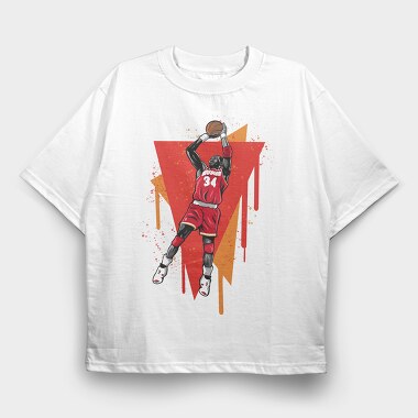 OLAJUWON, Tricou Oversize Barbati (Unisex)