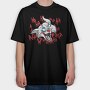 Clown Cat Joker, Tricou Oversize Barbati (Unisex)