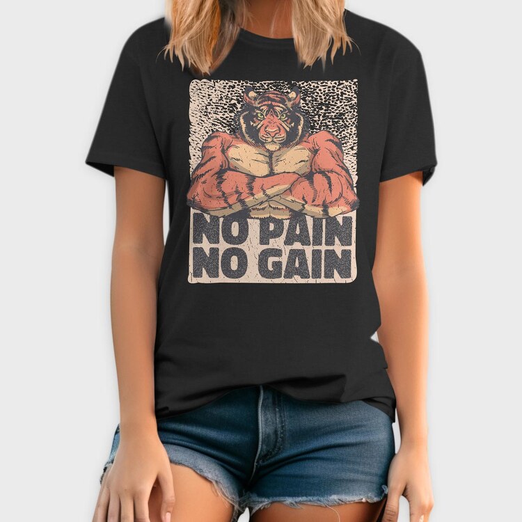Muscular Tiger, Tricou Barbati (Unisex)