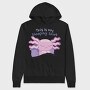 Axolotl Sleeping Shirt, Hanorac Oversize Barbati (Unisex)