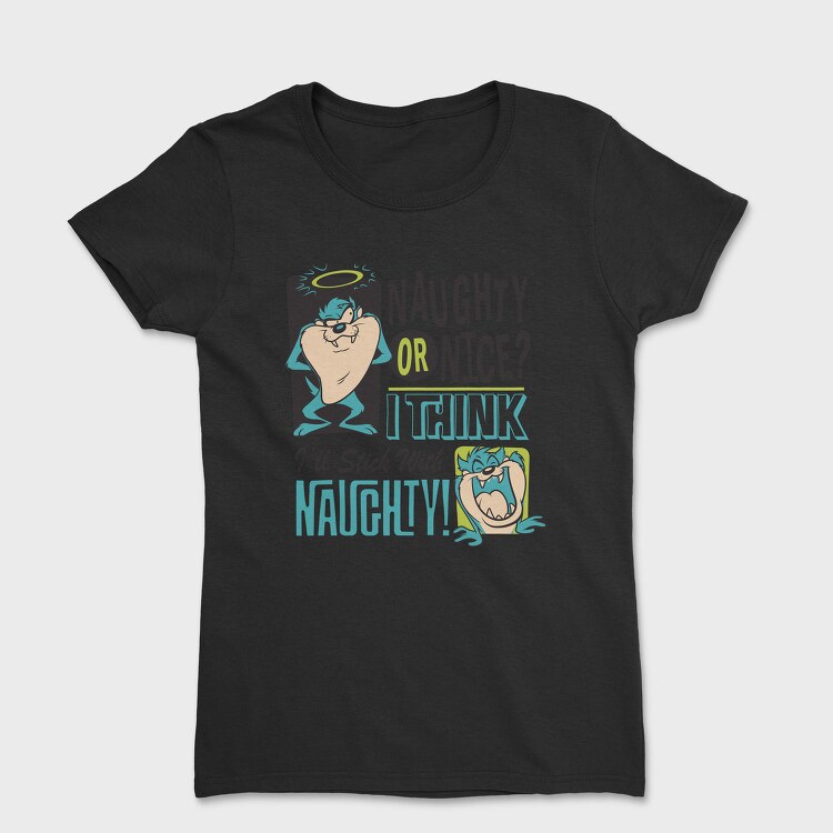 Tasmanian Devil Naughty or Nice, Tricou Femei