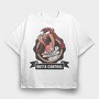 Tasmanian Devil Outta Control, Tricou Oversize Barbati (Unisex)