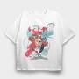 Tasmanian Devil Football, Tricou Oversize Barbati (Unisex)