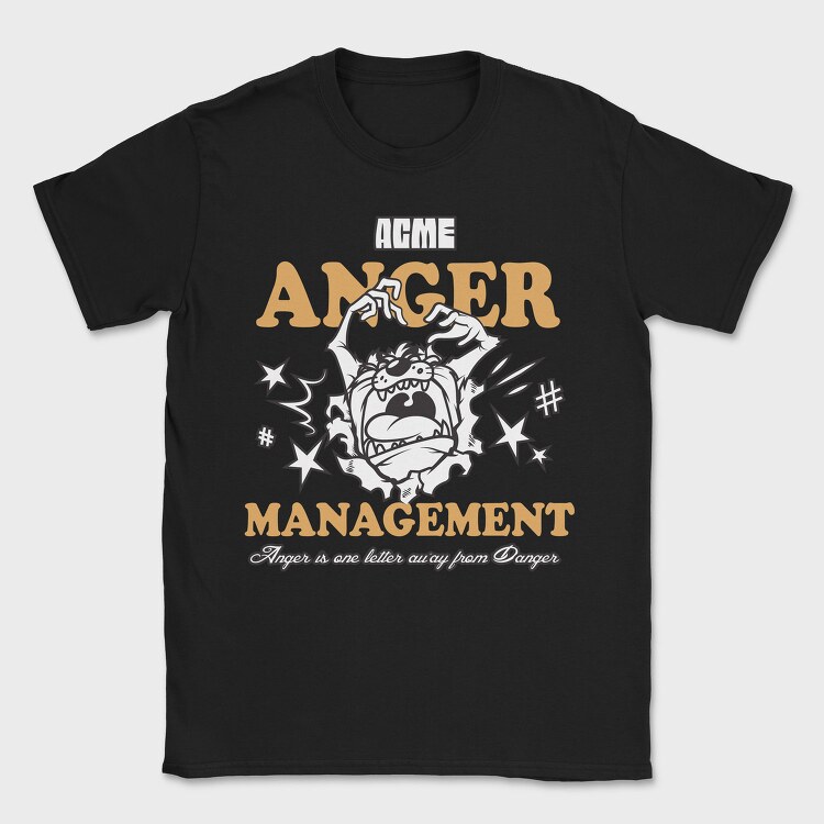 Tasmanian Devil Anger, Tricou Barbati (Unisex)