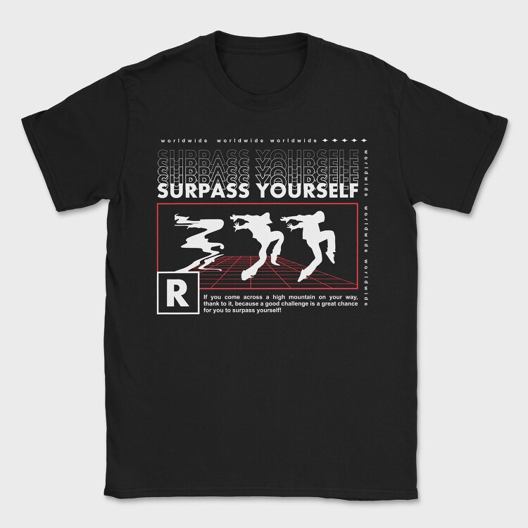 Surpass Yourself 2, Tricou Barbati (Unisex)