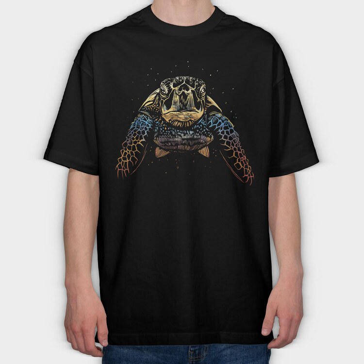 Colorful Turtle Colours, Tricou Oversize Barbati (Unisex)