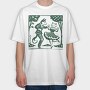 Dancing Foxes Tote, Tricou Oversize Barbati (Unisex)