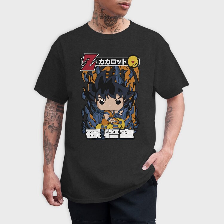 Funko Anime Dragon Ball Son Goku, Tricou Barbati (Unisex)