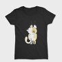 Cute Fat Cat Climbing, Tricou Femei