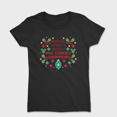 Cookies Festive Christmas Disappear, Tricou Femei