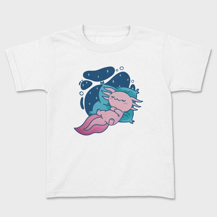 Baby Axlotl Sleeping, Tricou Copii
