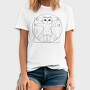Vitruvian Cat, Tricou Barbati (Unisex)