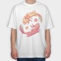 Axolotl Yin Yang, Tricou Oversize Barbati (Unisex)