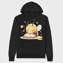 Bee Reading Cute, Hanorac Oversize Barbati (Unisex)