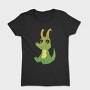 Cute Horned Crocodile Golden Horns, Tricou Femei
