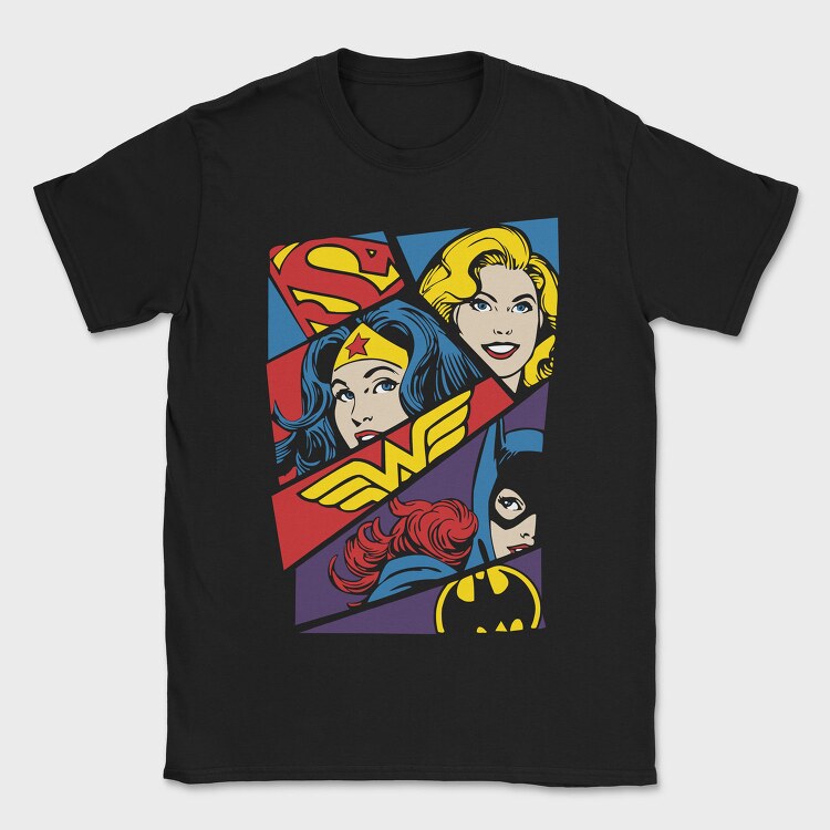 Supergirl Wonder Woman Batwoman, Tricou Barbati (Unisex)