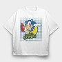 Super Sonic, Tricou Oversize Barbati (Unisex)