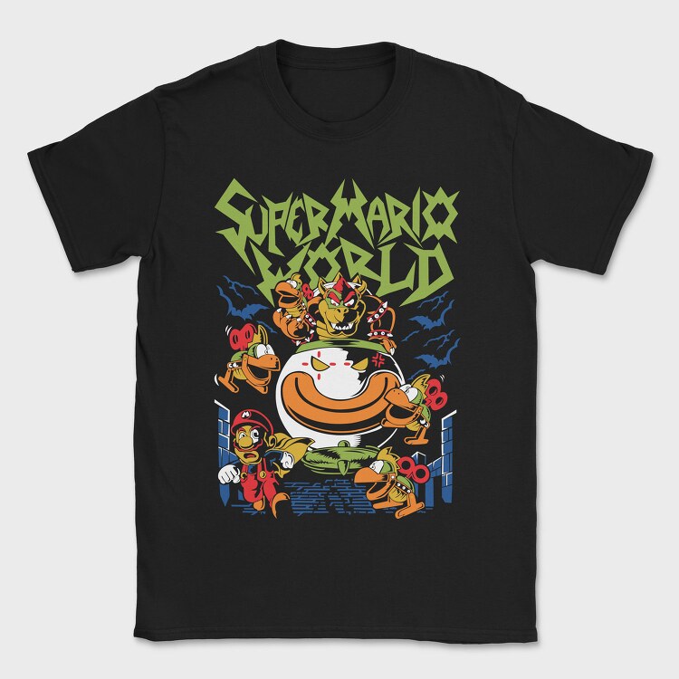 Super Mario World, Tricou Barbati (Unisex)