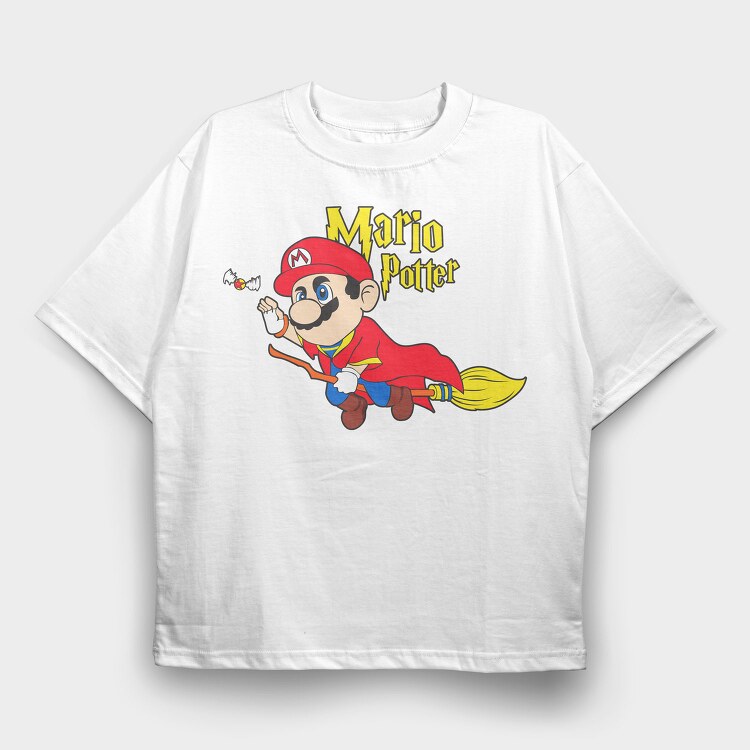 Super Mario 8, Tricou Oversize Barbati (Unisex)