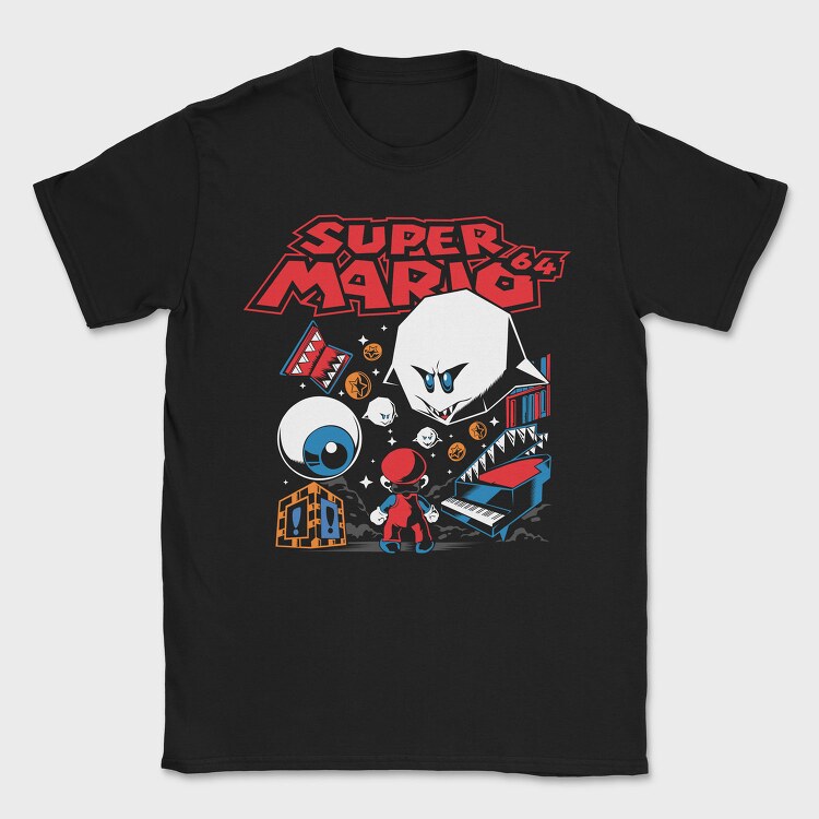 Super Mario 64, Tricou Barbati (Unisex)