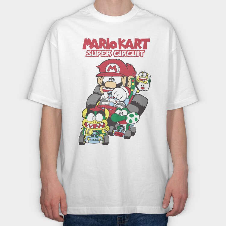 Super Mario 19, Tricou Oversize Barbati (Unisex)