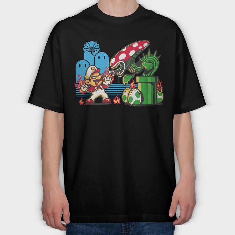Super Mario 18, Tricou Oversize Barbati (Unisex)