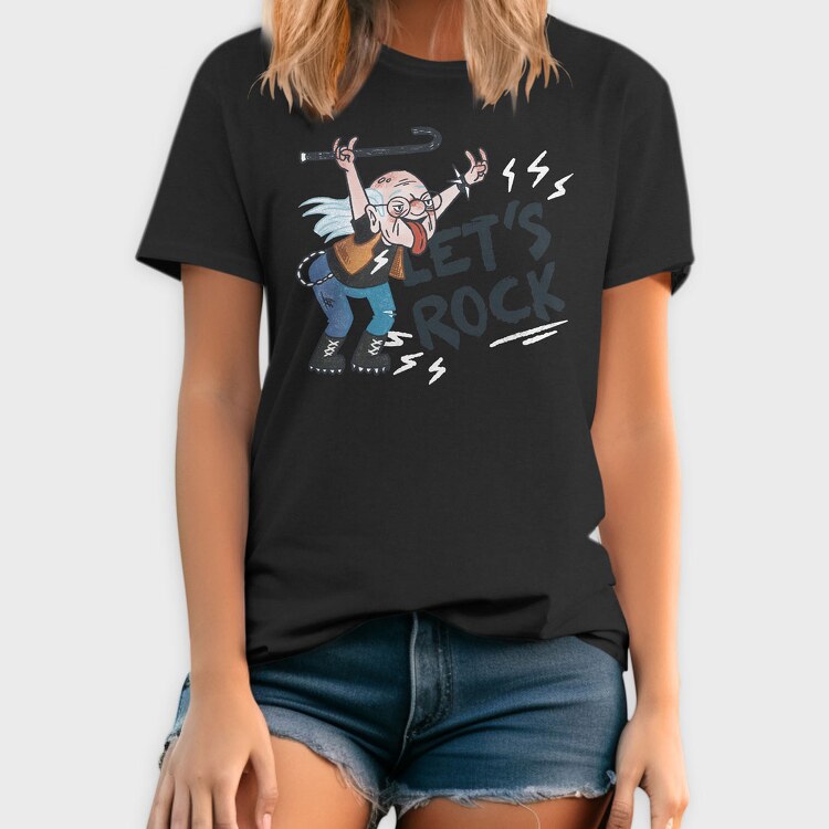 Lets Rock Grandpa, Tricou Barbati (Unisex)
