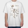 Dancing Skeleton Headless, Tricou Oversize Barbati (Unisex)
