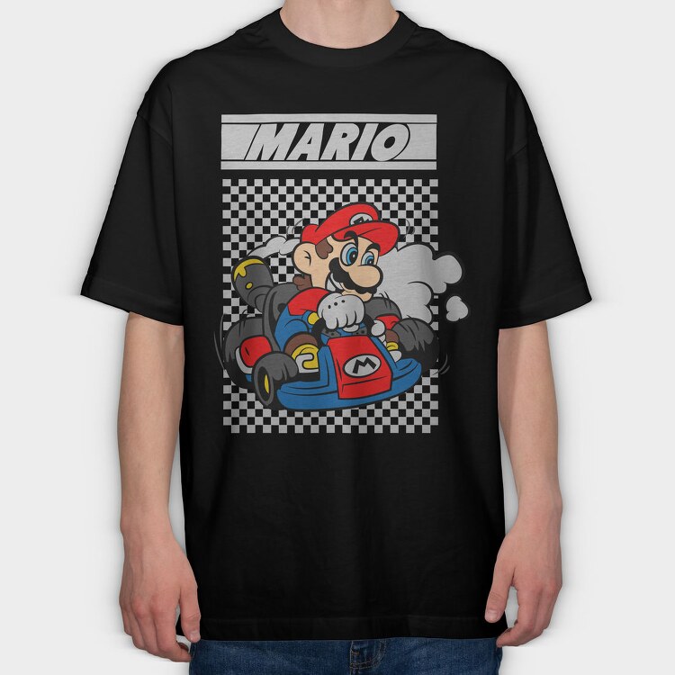 Super Mario 2, Tricou Oversize Barbati (Unisex)