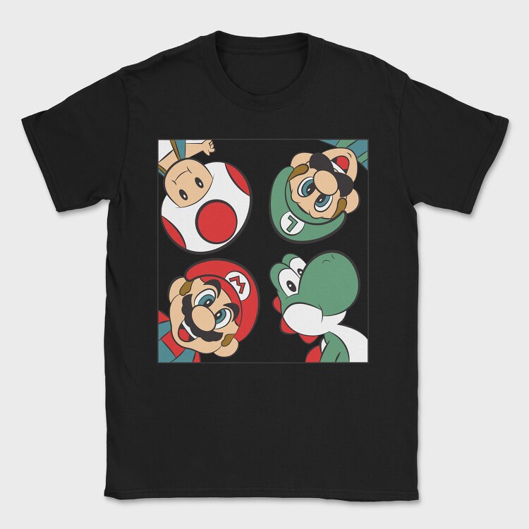 Super Mario 1, Tricou Barbati (Unisex)
