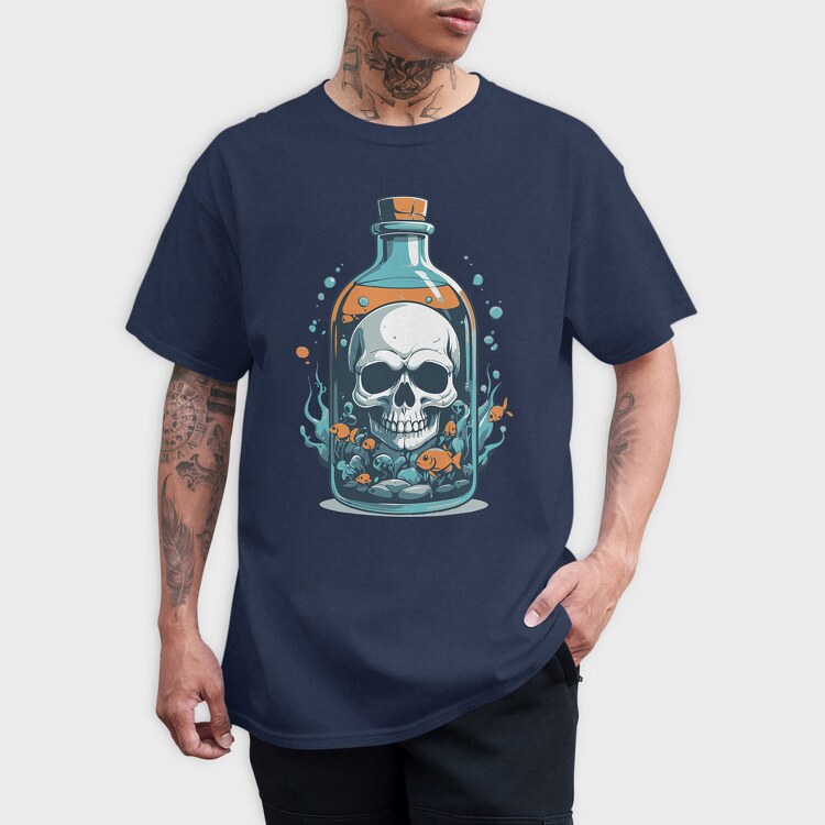 Skull Poison, Tricou Barbati (Unisex)