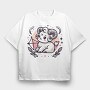 Cute Sagittarius Character, Tricou Oversize Barbati (Unisex)