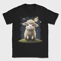 Cute Sheep And Moon, Tricou Barbati (Unisex)