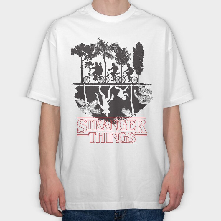 Stranger Things 3, Tricou Oversize Barbati (Unisex)