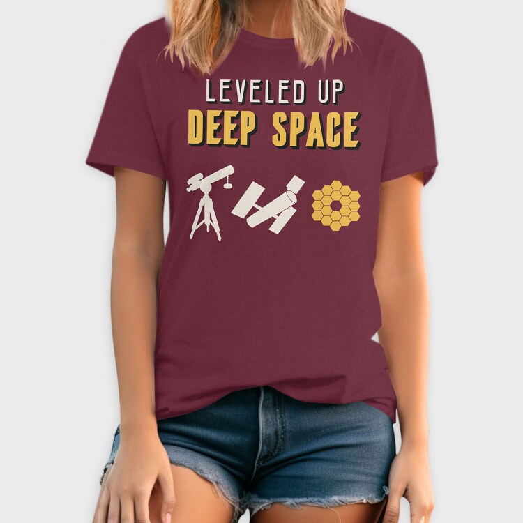 Leveled Up Telescopes, Tricou Barbati (Unisex)