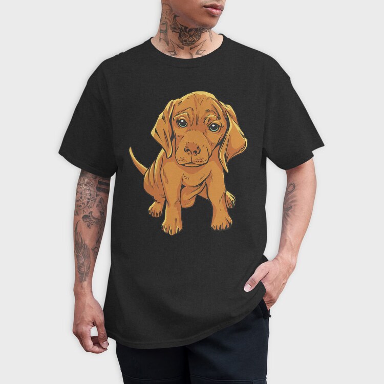 Vizsla Puppy, Tricou Barbati (Unisex)