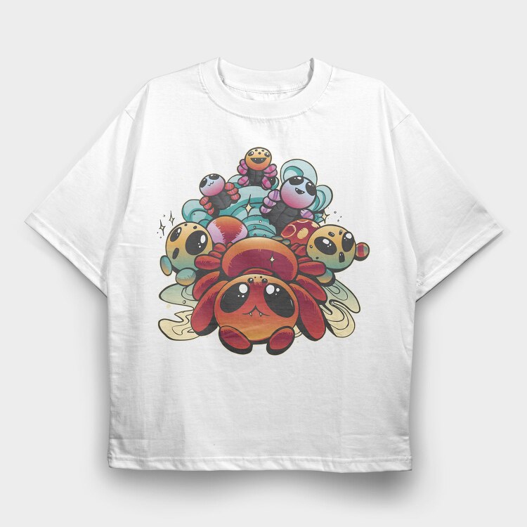 Cute Tarantulas, Tricou Oversize Barbati (Unisex)