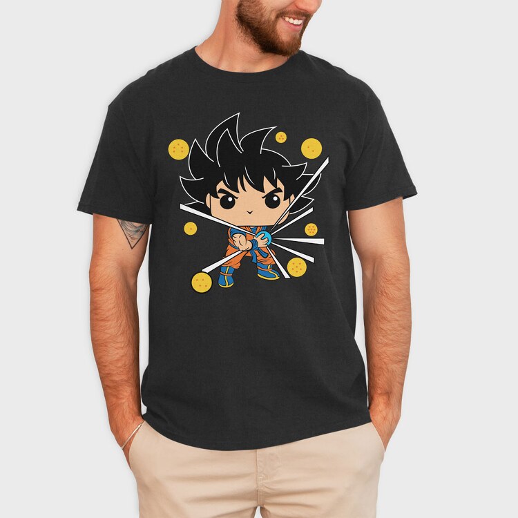 Funko Anime Drangon Ball Z 2, Tricou Barbati (Unisex)