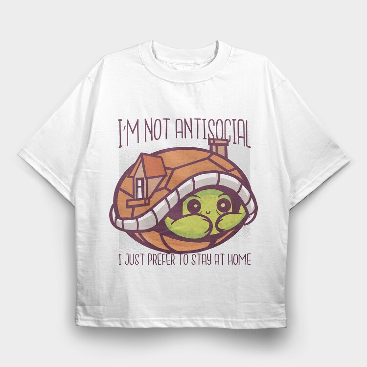 Cute Turtle Funny, Tricou Oversize Barbati (Unisex)