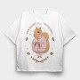 Cute Squirrel Cottagecore, Tricou Oversize Barbati (Unisex)