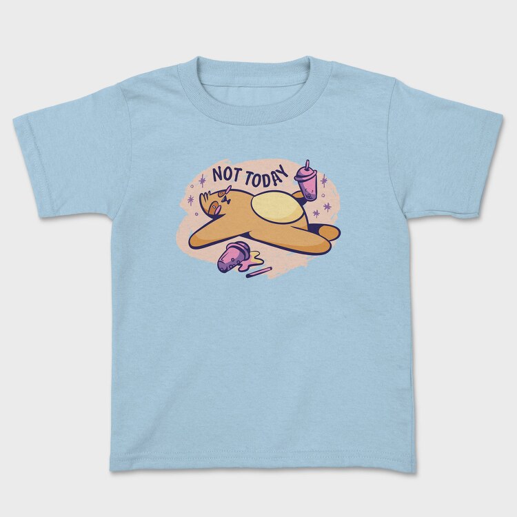 Cute Tired Sloth Not Today, Tricou Copii